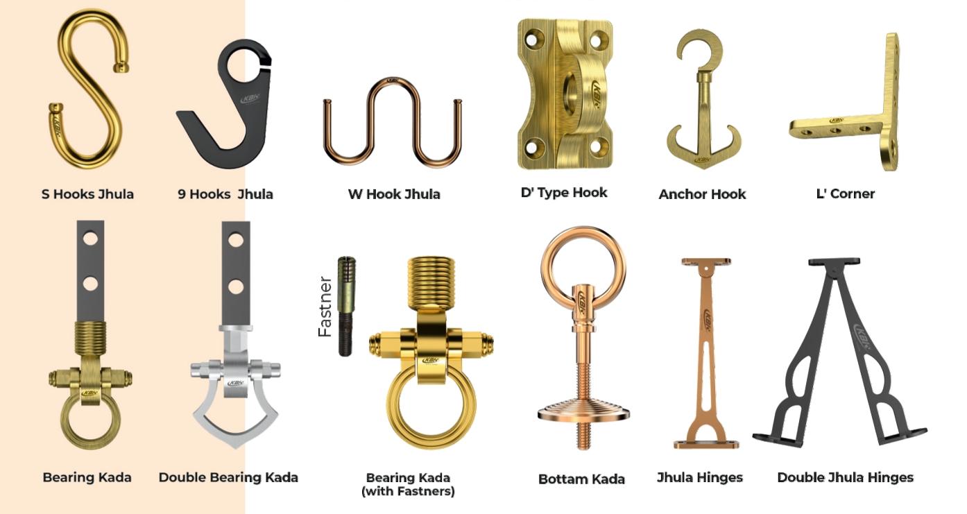 KBI BRASS JHULA ACCESSORIES - product media
