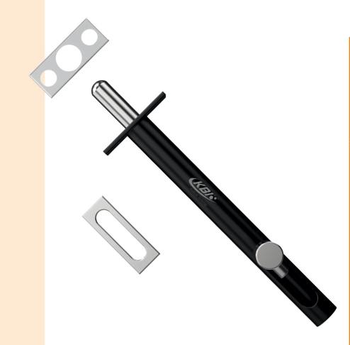 KBI ROUND COUNSIL TOWER BOLT (SS) - product media