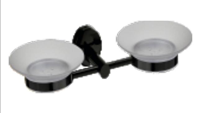 DECOWELL OLIVE DOUBLE SOAP DISH - product media