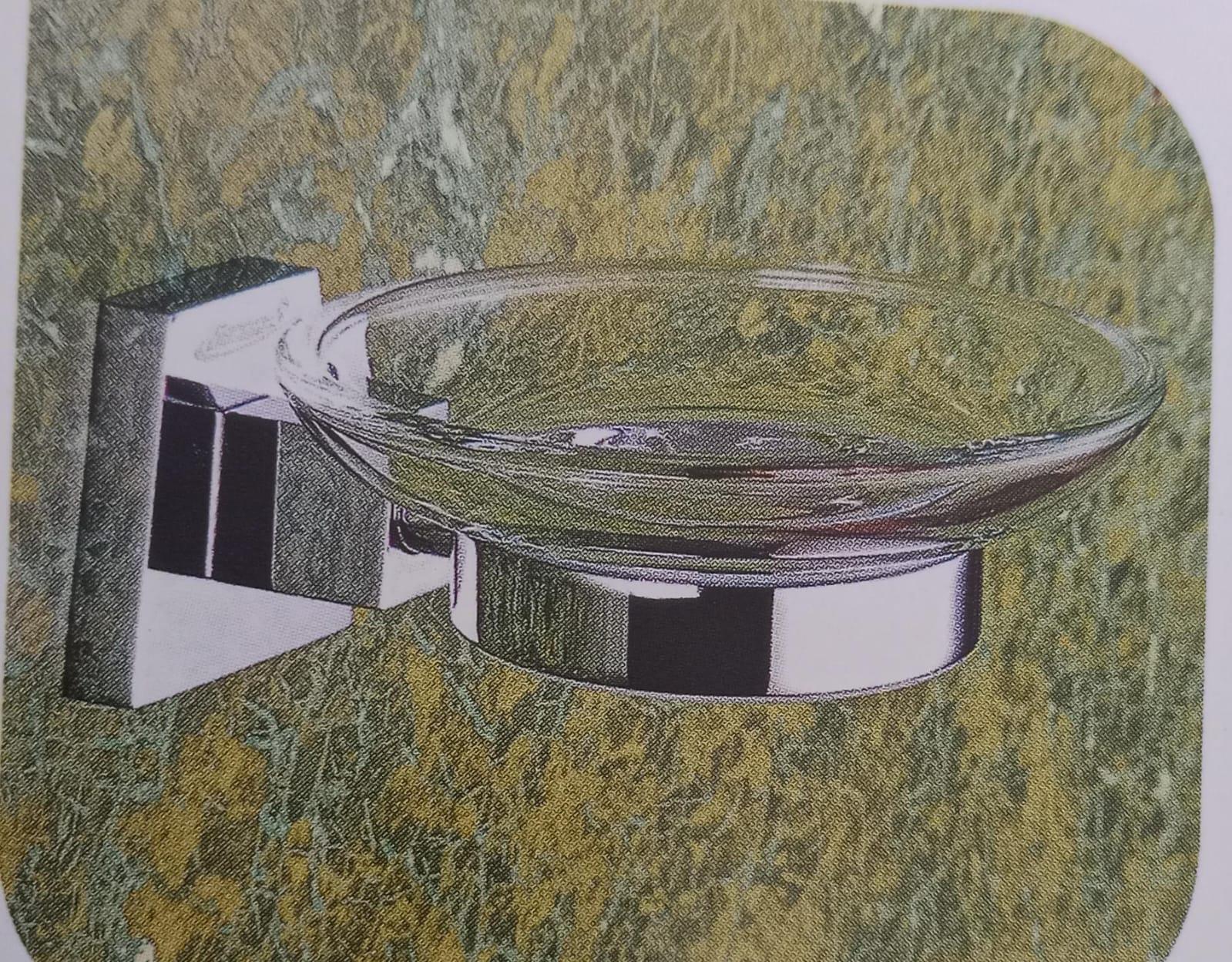 DECOR OLAY GLASS SOAP DISH OL0002 - product media