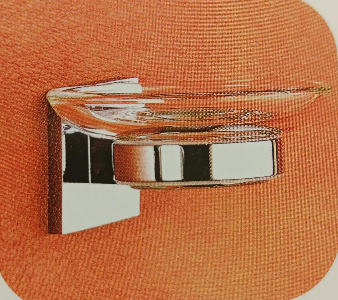 DECOR SHARLO GLASS SOAP DISH SR0002 - product media