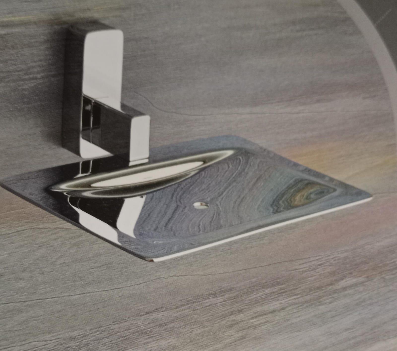 DECOR TOPAZ BRASS SOAP DISH TP0008 - product media