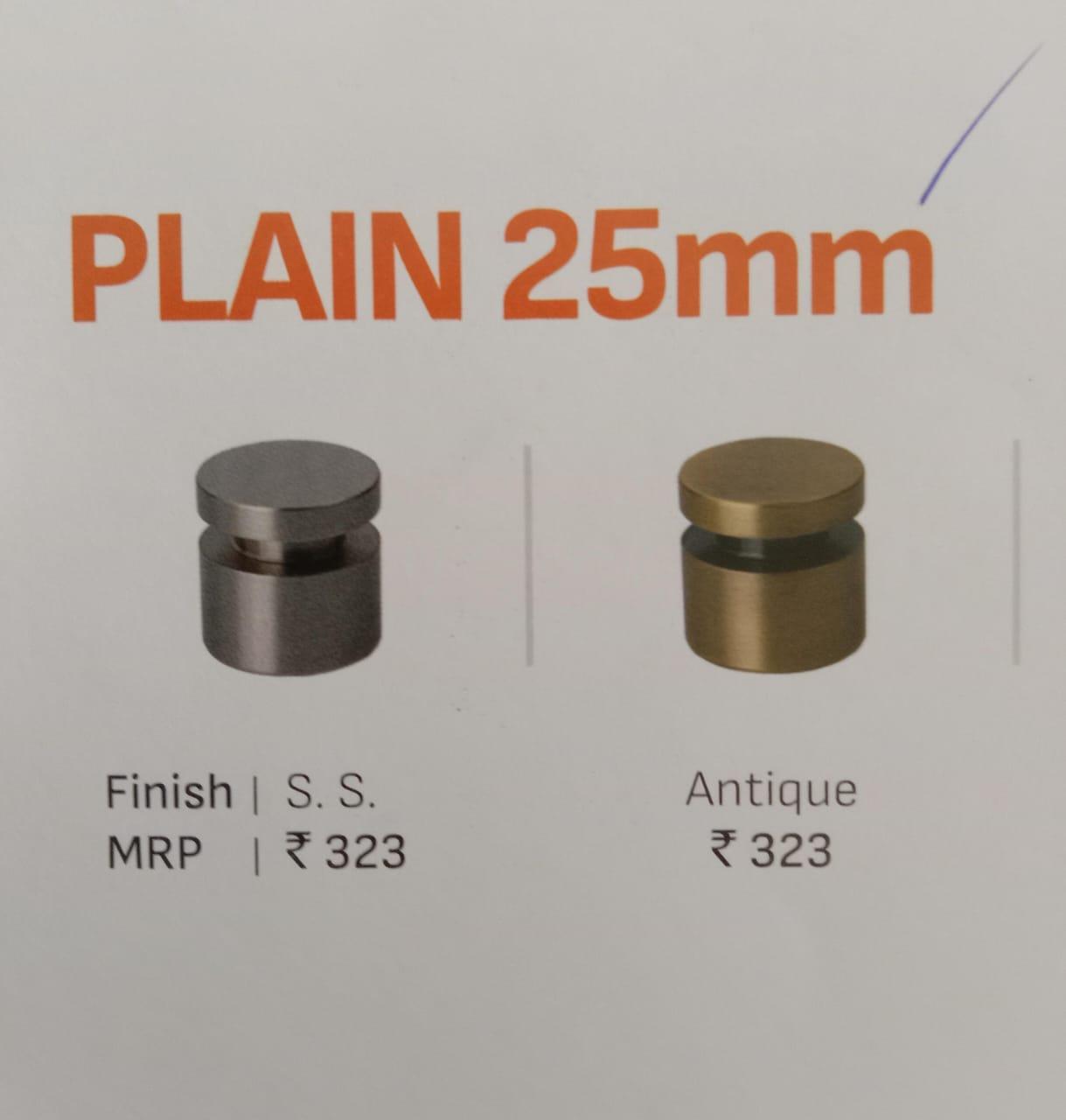 KBI PLAIN 25MM KNOB - product media